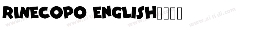 RINECOPO English字体转换